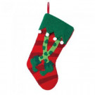 8 in. H Hooked Stocking with Elf Legs