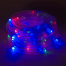 100 Light 32 ft. Solar Powered Integrated LED Red/Green/Blue Christmas Rope Lights