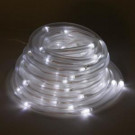 100 Light 32 ft. Solar Powered Integrated LED White Christmas Rope Lights