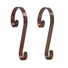 Oil-Rubbed Bronze Stocking Scrolls Stocking Holders (2-Pack)