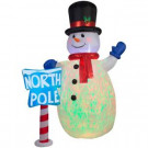 10 ft. Inflatable Projection Airblown Kaleidoscope Snowman