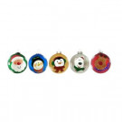 100 mm Holiday Character Christmas Ornament Assortment (15-Pack)