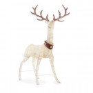 103IN 320L LED PVC STANDING DEER WITH JINGLE BELL COLLAR