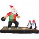 10.5 ft. Inflatable Santa Bowling Scene Airblown