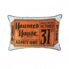 14 in. x 20 in. Halloween Ticket Print Pillow