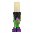 16 in. Witch Hands Candle Holder with Pillar Candle
