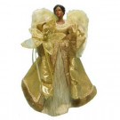 18 in. Gold Fabric Angel Tree Topper