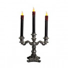 19 in. Candelabra with 3 LED-illuminated Tapered Candles