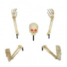 20 in. Skeleton Ground Breaker with LED Illumination Including Head and Hands and Legs Set
