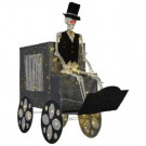 200-Light 74 in. LED Haunted Carriage and Skeleton