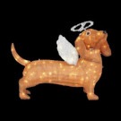 21.25 in. LED Lighted Tinsel Dachshund Dog