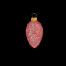 24 in. LED Lighted Red Mesh Hanging Ornament