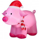 3 ft. Lighted Inflatable Outdoor Pig