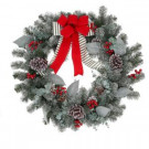 30 in. Mixed Ball Christmas Glitter Wreath