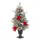 32 in. Pre-Lit Snowy Artificial Tree with 35 Clear UL Lights
