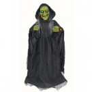 36 in. Animated Standing Witch with LED Illuminated Eyes