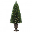 4 ft. Potted Artificial Christmas Tree with 50 Clear Lights