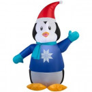 42 in. Inflatable Airblown Outdoor Penguin in Sweater