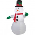 42 in. Lighted Inflatable Outdoor Snowman