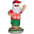 6 ft. Inflatable Animated Airblown Santa Dances the Hula