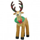 6 ft. Inflatable Reindeer with Wreath