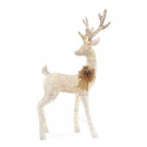 63 in. 160-Light LED White PVC Deer