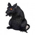 7 in. Crouching Black Rat with Lights and Sound