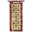 73 in. x 32 in. Twelve Days of Christmas Wall Tapestry