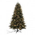 7.5 ft. Blue Spruce Elegant Twinkle Quick-Set Artificial Christmas Tree with 500 Clear and Sparkling LED Lights