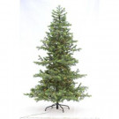 7.5 ft. Indoor Pre-Lit LED Artificial Power Pole Christmas Tree with Warm White Lights