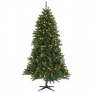 7.5 ft. Pre-Lit LED Grand Duchess Pine Quick Set Artificial Christmas Tree with Warm White LED lights