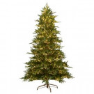 7.5 ft. Pre-Lit Rustic Spruce with Color-Changing LED Lights
