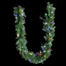 9 ft. LED Pre-Lit Royal Grand Spruce Artificial Garland with Pure White and Multi Lights