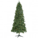 9 ft. Pre-Lit LED Grand Duchess Slim Pine Quick Set Artificial Christmas Tree with Warm White LED Lights