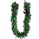 9 ft. Royal Grand Spruce Artificial Garland With Red/Green/Pure White Lights