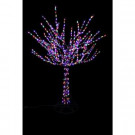 96 in. LED Pre-Lit Bare Branch Tree with Multicolor Lights