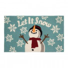 Let it Snow 18 in. x 30 in. Handhooked Holiday Rug