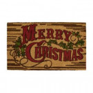 Rustic Christmas 18 in. x 30 in. Coir Holiday Mat