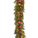 Kaleidoscope 6 ft. Garland with Battery Operated Warm White LED Lights