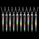 10-Light LED Multi-Color Dancing Icicle Light