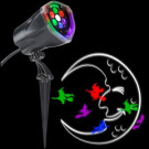 LED Projection Plus-Whirl-a-Motion and Static-Witch with Moon