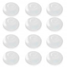 1.25 in. D x 0.875 in. H x 1.25 in. W White Floating Blimp Lights (12-Count)