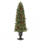 6 ft. Winslow Potted Artificial Christmas Tree with 200 Clear Lights