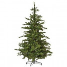7.5 ft. Indoor Pre-Lit Norwegian Spruce Hinged Artificial Christmas Tree