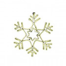 9 ft. Warm White Outdoor Lighted 18i in.Snowflake
