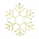 9 ft. Warm White Outdoor Lighted 23 in. Snowflake