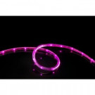 16 ft. Pink All Occasion Indoor Outdoor LED Rope Light 360° Directional Shine Decoration