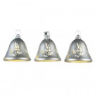 6 in. Silver Musical Bells Indoor/Outdoor with LEDs