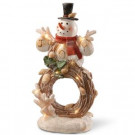 11 in. Lighted Holiday Snowman Decor