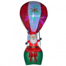 12 ft. Inflatable Projection Hot Air Balloon Santa